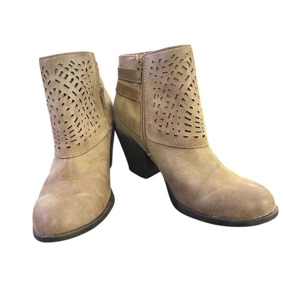 Eurosoft Panora Women's Ankle Boots Brown Size 6.5M Double Buckle Straps - Picture 1 of 10